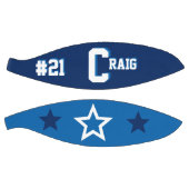 Monogramm Blau und Weiß Basketball (Panele)