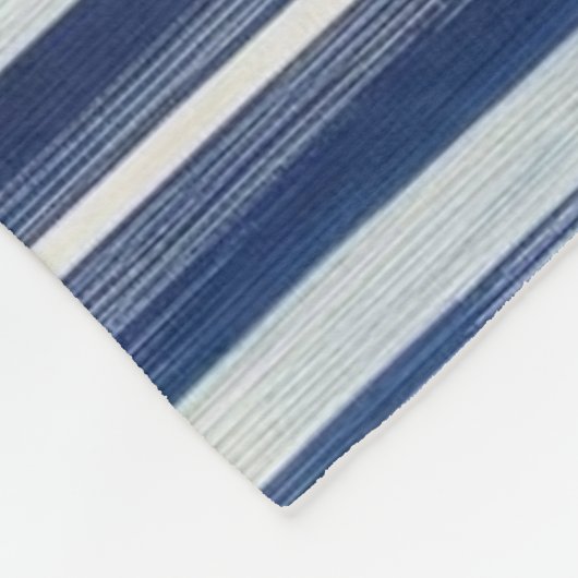 Monogramm (blau und weiß gestrichen) fleecedecke (Ecke)