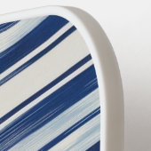 Monogramm (blau und weiß gestrichen) pickleball schläger (Linke Seite)