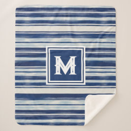 Monogramm (blau und weiß gestrichen) sherpadecke