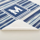 Monogramm (blau und weiß gestrichen) sherpadecke (3/4)