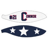 Monogramm Blau, weiß und rot Basketball (Panele)