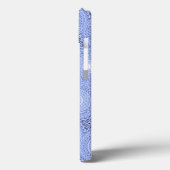 Monogramm blaue Kreise Muster Case-Mate iPhone cas Hülle (Rückseite / Links)