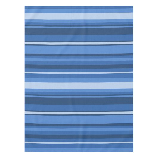Monogramm blaue Streifen Tischdecke (Vorderseite)