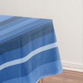 Monogramm blaue Streifen Tischdecke (Beispiel)