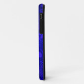 Monogramm Bling Letter E Blauer Swirbel Hintergrun Case-Mate iPhone Hülle (Hinten/Links)