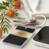 Monogramm Bling Schlüsselanhänger (Vorderseite rechts)