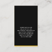 Monogramm-Block für die private Visitenkarte (Rückseite)