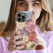 Monogramm Blume rosa iPhone Gehäuse Case-Mate iPhone Hülle