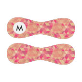 Monogramm-Blumen geometrisches Muster Baseball (Paneele)