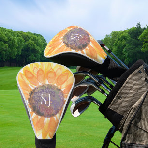 Monogramm Blumenmuster Golf Headcover