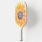 Monogramm Blumenmuster Pickleball Schläger (Links)