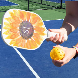 Monogramm Blumenmuster Pickleball Schläger