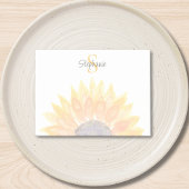 Monogramm Blumenmuster Post-it Klebezettel