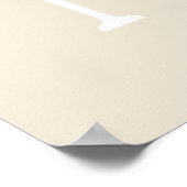 Monogramm-Blumenposter Poster (Ecke)