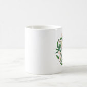 Monogramm Blumenreath, Geburtstag, Muttertag8 Kaffeetasse (Mittel)