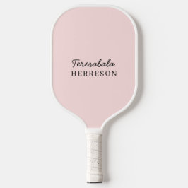 Monogramm Blush Pink | Femininer minimalistischer  Pickleball Schläger