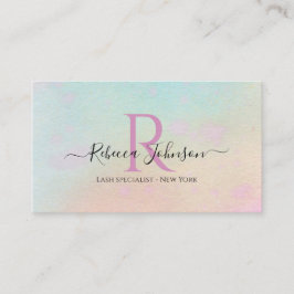 Monogramm-Blüte Visitenkarte