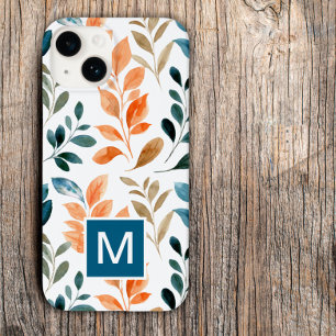 Monogramm Boho-Blume Case-Mate iPhone 14 Hülle