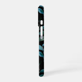 Monogramm Boho-Blume iPhone 16 Hülle (Linke Seite)