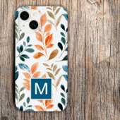 Monogramm Boho-Blume iPhone Hülle