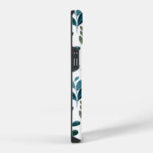 Monogramm Boho-Blume iPhone Hülle (Rechte Seite)