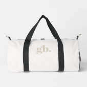Monogramm Bold Vintage Elegant Elfenbein Duffle Bag (Vorderseite)