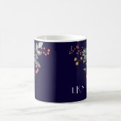 Monogramm botanisch kaffeetasse (Mittel)