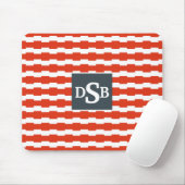 Monogramm Boxstripe Muster Mousepad (Mit Mouse)
