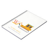 Monogramm-Boys für die niedliche Baugabel Notizblock (Linke Seite)