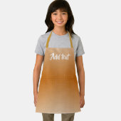 Monogramm braunes Leder texturiert Schürze (Insitu)