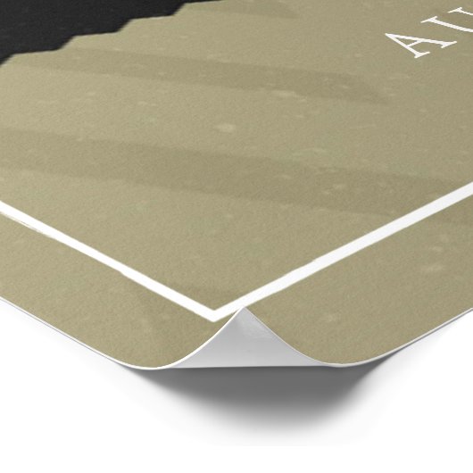 Monogramm Brautparty für Wein und Käse Poster (Ecke)