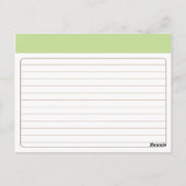 Monogramm-Brautparty-Rezeptkarte Postkarte (Rückseite)