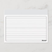 Monogramm-Brautparty-Rezeptkarte Postkarte (Rückseite)