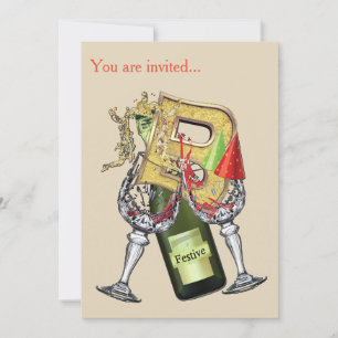 Monogramm - Brief B - Hauptstadt Einladung