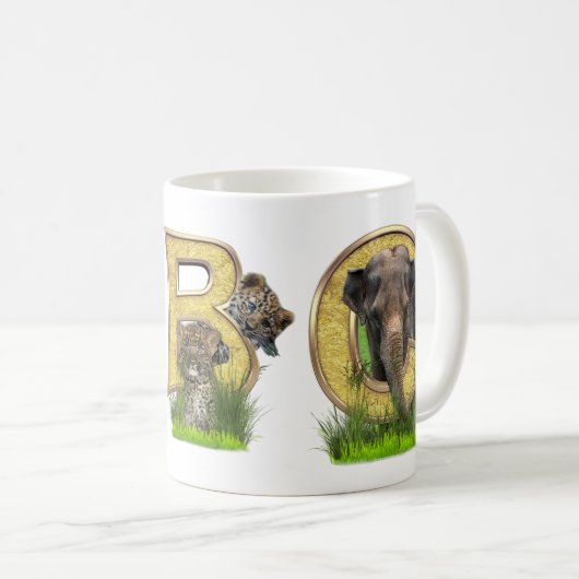 Monogramm - Brief B - Hauptstadt Kaffeetasse (VorderseiteRechts)