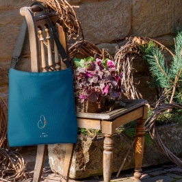 Monogramm-Brief des Pflegepersonals dunkelblau Tragetaschen Mit Langen Trägern