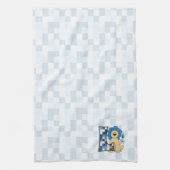 Monogramm-Brief für das blaue Patchwork von Kid Handtuch (Vertikal)
