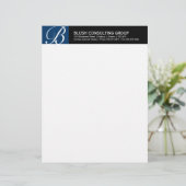 Monogramm-Briefkopf Briefbogen (Stehend Vorderseite)
