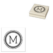 Monogramm-Briefmarke der Dottierungen Gummistempel (Stempel)