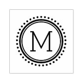 Monogramm-Briefmarke der Dottierungen Gummistempel (Prägung)