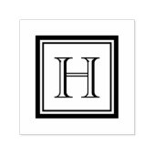 Monogramm-Briefmarke des Classic Square Permastempel (Design)