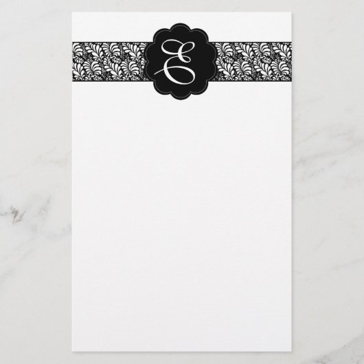 Monogramm Briefpapier (Vorderseite)