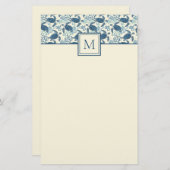 Monogramm Briefpapier (Vorne/Hinten)