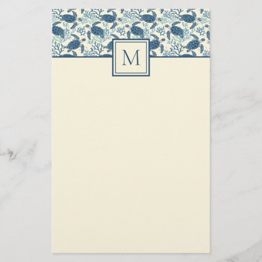 Monogramm Briefpapier (Vorderseite)
