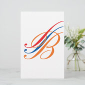 Monogramm Briefpapier (Stehend Vorderseite)