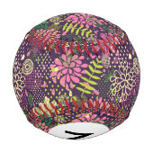 Monogramm-Bright-Muster Baseball (Rückseite)