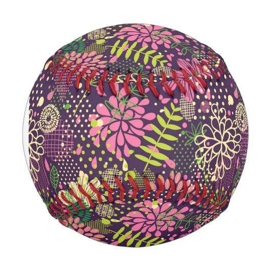 Monogramm-Bright-Muster Baseball (Vorderseite)