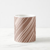 Monogramm Brown Abstrakt Kaffeetasse (Mittel)