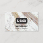 Monogramm | Buche Visitenkarte (Vorderseite)